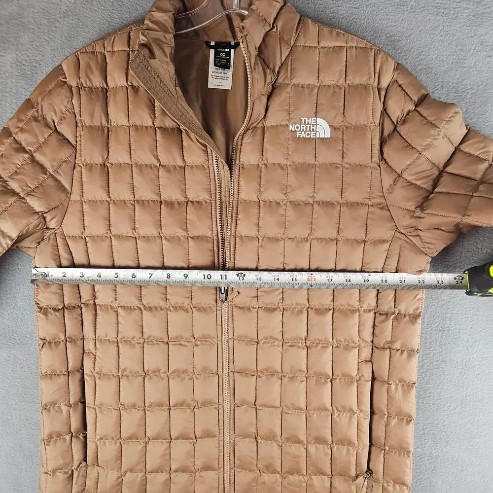 The North Face Thermo Insulated Jacket Latte Size Men's Large Outdoor Hiking